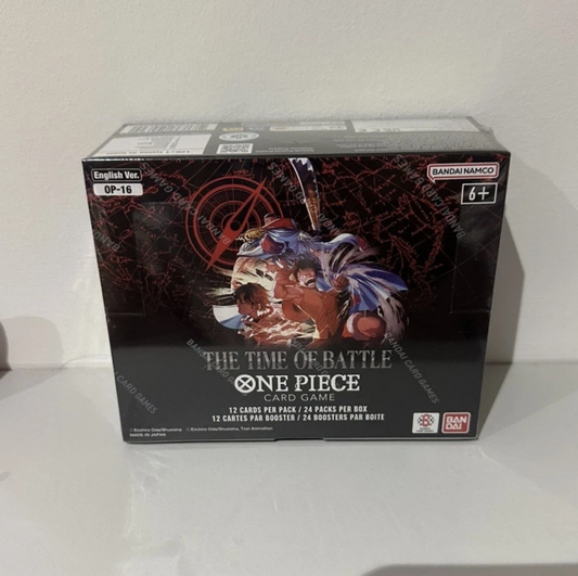 One Piece TCG OP16 Booster Box - The Time Of Battle - English SEALED In-Hand !