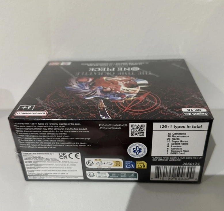 One Piece TCG OP16 Booster Box - The Time Of Battle - English SEALED In-Hand !