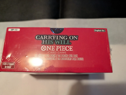 One Piece - OP13 (Carrying On His Will) Booster Box - English - SEALED