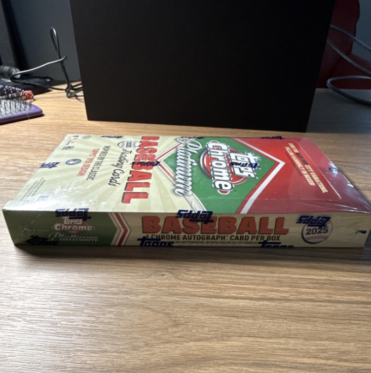 2025 Topps Chrome Platinum Baseball Hobby Box Factory Sealed | MLB Trading Cards, Sports Card Hobby Box, Refractor Autograph Pack