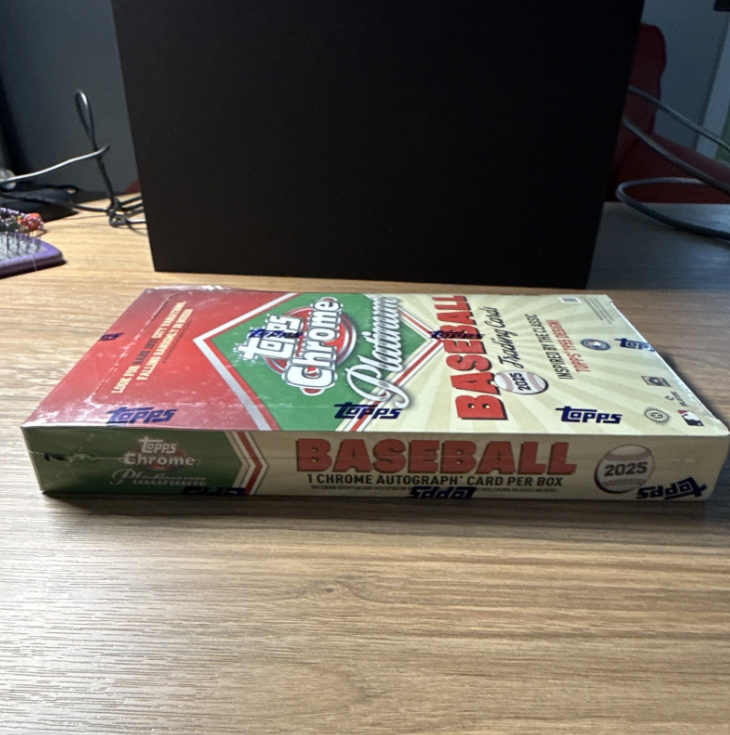 2025 Topps Chrome Platinum Baseball Hobby Box Factory Sealed | MLB Trading Cards, Sports Card Hobby Box, Refractor Autograph Pack
