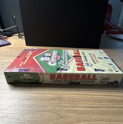 2025 Topps Chrome Platinum Baseball Hobby Box Factory Sealed | MLB Trading Cards, Sports Card Hobby Box, Refractor Autograph Pack
