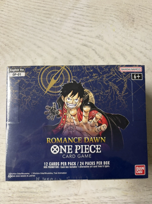 One Piece TCG OP-01 Romance Dawn White Bottom Booster Box SEALED ENGLISH