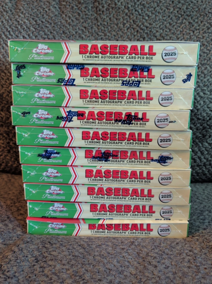 2025 Topps Chrome Platinum Baseball Hobby Box -Lot of 10- Ready to Ship✅